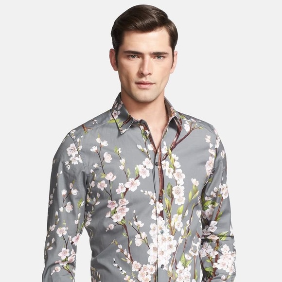 Dolce & Gabbana Other - Dolce & Gabbana runway cherry blossom dress shirt